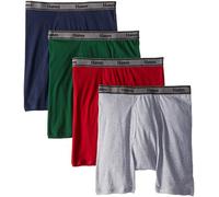 Hanes Ultimate Men's 4-Pack FreshIQ Boxer with ComfortFlex Waistband Brief, Assorted, Large