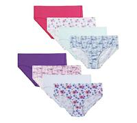 Hanes Ultimate Pure Comfort - Paquete de Ropa Interior para Mujer, Bragas de algodón orgánico, Paquete de 8, Sólidos y Patrones Rosa y Azul, 8
