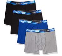 Hanes Ultimate Sport X-Temp-Calzoncillos Tipo bóxer ultraligeros (4 Unidades) Ropa Interior de Hombres, Surtido 2, S