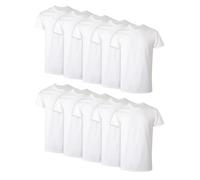 Hanes Undershirt Packs, Stay-Tucked Soft Cotton, Best Undershirts for Men, White/Black/Asstd Multipacks Camiseta, Blanco, S (Pack de 12) para Hombre