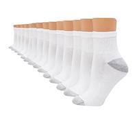 Hanes Value, Ankle Soft Moisture-Wicking Socks, Available in 10 and Packs Calcetines, Blanco-Paquete de 14, 7-11 (Pack Mujer