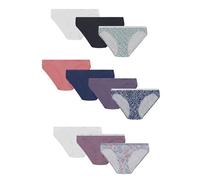 Hanes Braguitas bikini para mujer Pack de 10 Algodón Colores surtidos Talla 7