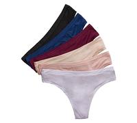 Hanes Women's Comfort Flex Fit Microfiber Thong Panty (Pack of 6), Assorted, X Large