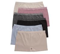 Hanes Women's Comfort Flex Fit Seamless Boyshort Panty (Pack of 6), Assorted, Large