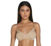 Hanes Women's Comfy Support Wire Free Bra Bra, Nude Heather, 2X-Large