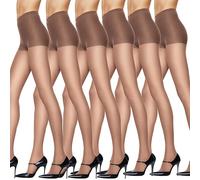 Hanes Women's Control Top Reinforced Toe Pantyhose 6-Pack