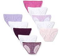 Hanes Women's Cotton Bikini 10-Pack-9-Assorted
