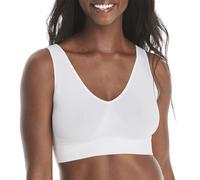 Hanes Women's Cozy Seamless Wire Free Bra, White, X-Large