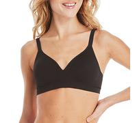 Hanes Women's Fuller Coverage Foam Wirefree Bra Sujetador de Cobertura Completa, Opaco, Costilla Negra, XXL para Mujer