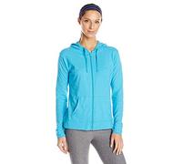 Hanes - Sudadera con capucha de punto de algodón flameado texturizado con cremallera completa, para mujer, Azul (Process Blue), M