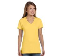 Hanes Women's Nano-T® V-Neck T-Shirt M Yellow