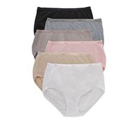 Hanes Women's No Ride Up Cotton Brief 6-Pack