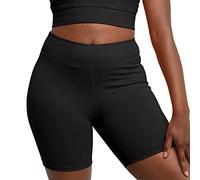 Hanes Women's Stretch Jersey Bike Shorts Black L