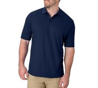 Hanes Polo de Manga Corta X-Temp W/FreshIQ, Azul Marino, XX-Grande