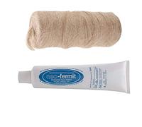 Hanf/Neo-Fermit - Juego de juntas de cáñamo (80 g + pasta de juntas 150 g)
