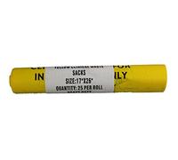 hanfare CX25/cwhd2 Biohazard eliminación de residuos bolsas, Heavy Duty, amarillo (Pack de 25)