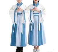 Hanfu - Disfraz chino elegante para niños: bata tradicional china con mangas anchas para cosplay y festivales