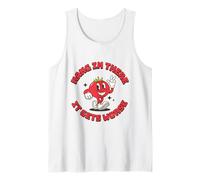 Hang In There It Gets Peor Funny Retro Culinary School Camiseta sin Mangas