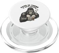 Hang in There It Gets Peor Gorilla Design PopSockets PopGrip para MagSafe