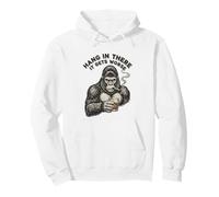 Hang in There It Gets Peor Gorilla Design Sudadera con Capucha
