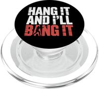 Hang It and I'Ll Bang It Competitive Baseball Sports |- PopSockets PopGrip para MagSafe