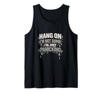 Hang On I'm Not Dumb I'm Just Panicking: diseño de Cita Divertida Camiseta sin Mangas