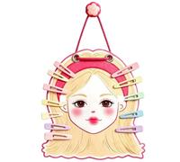 Hangable Hair Accessory Organizer Wall Mount Clip Holder For Girls