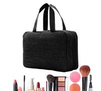 Hangable Travel Toiletry Bag, Makeup Brush Roll-Up Case, 4-in-1 Waterproof Cosmetic Organizer, Foldable Pouch Holder, Portable Compact Versatile Ideal for Bathroom & Shower