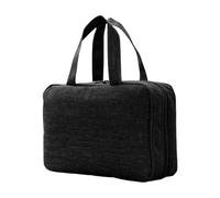 Hangable Travel Toiletry Bag, Waterproof Cosmetic Case, Makeup Brush Roll Up Pouch Holder, Foldable Wet and Dry Separation Organizer for Bathroom, Shower, 10.63x7.09x3.15 Inches
