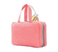 Hangable Travel Toiletry Bag, Waterproof Cosmetic Case, Makeup Brush Roll Up Pouch Holder, Foldable Wet and Dry Separation Organizer for Bathroom, Shower, 10.63x7.09x3.15 Inches