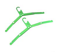 Hangares ligeros de las aleaciones de aluminio de la configuración sin esfuerzo que se pliegan fácilmente cuando no están en uso (verde)