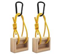 Hangboard De Escalada - 1 Par De Tablas De Escalada De Madera | Entrenador De Diapasón, Tabla De Ejercicios Para Puerta, Ayuda Para Escalar En Interiores, Para Escaladores, El Patio De Juegos Con Mano
