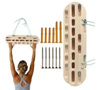 Hangboard de escalada de madera: barra de extracción suave, tablero de mantenimiento múltiple | Herramienta duradera de entrenamiento de agarre de diapasón, equipo avanzado de tonificación muscular,