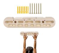 Hangboard d'Escalade - Tabla de dedos de madera para entrenamiento de roca | Soporte de puerta Hangboard | Barra de tracción para escalada | Tablero de ejercicio interior fuerza y toma