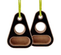 Hangboard - Equipo de entrenamiento de madera para escalada en roca, entrenador compacto para dedos - para gimnasio en casa, garaje, hombres, mujeres, adultos, principiantes, profesionales, atletas