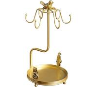 Hanger de tazas café - rejilla almacenamiento taza té, soporte copa encimera | Organizador cocina metal con 6 ganchos para exhibir platillo gafas en el hogar decoración la oficina ahorro espacio elega