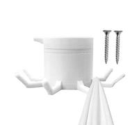 Hanger de utensilios de cocina - Hook de cocina giratoria de 360 ° | Organizador de utensilios de cocina para la despensa | Soporte de utensilios de 8 gancos debajo del gabinete para toallas, bolsa
