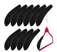 Hanger Shoulder Forms | 10pcs Versatile Suit Hanger Shoulder Protectors - Easy To Use Reliable Material No Bump Suit Hangers Pads For Home, Dorm, Hotel, Closet And Wardrobe, Closet Black