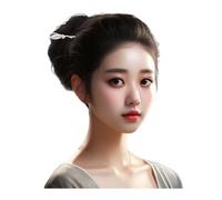 HangErFeng Horquilla para el cabello para mujer, con forma de flor de magnolia, plata 925, 830