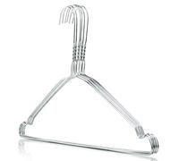 Hangerworld 500 Perchas 40cm de Metal Ahorra Espacio con Muescas Tintorerías Ideal para Camisas