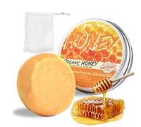 HANGGON Champú sólido con miel, jalea real y aceites esenciales, jabón para el crecimiento del cabello, hombre y mujer, nutritivo, fortalecedor y voluminizador