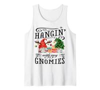 Hangin' con Mi Gnomies Gnomio Divertido Xmas Camiseta sin Mangas