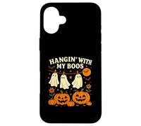 Hangin' With My Boos - Calabazas fantasmas de Halloween Carcasa para iPhone 16 Plus