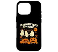 Hangin' With My Boos - Calabazas fantasmas de Halloween Carcasa para iPhone 16 Pro