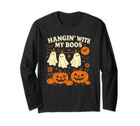 Hangin' With My Boos - Calabazas fantasmas de Halloween Manga Larga