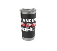 Hangin' With My Hermies Crustáceo Amante del Cangrejo Ermitaño Vaso térmico de acero inoxidable de doble pared