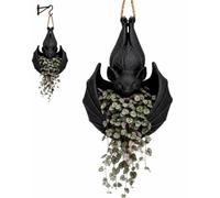 Hanging Bat Plant Pot,Gothic Bat Planter,3D Printed Bat ShapedHanging