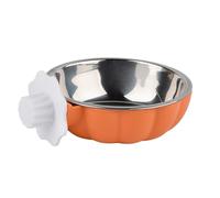 Hanging Bird Feeder Bowl - Stainless Steel Spill Resistant Dish | Cage Mounted Food or Water Container for Parrots, Budgies, Canaries, Parakeets, Small Cockatoos, Indoor Outdoor Aviary Accessory