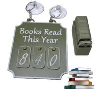 Hanging Bookshelf Counter Bookish Decor,Books Read This Year Counter,Personalized Hanging Bookshelf Sign Nook Decor,Library Decors Gifts for Books Lovers