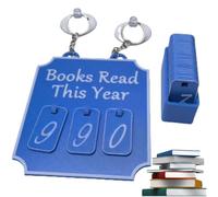 Hanging Bookshelf Counter Bookish Decor,Books Read This Year Counter,Personalized Hanging Bookshelf Sign Nook Decor,Library Decors Gifts for Books Lovers